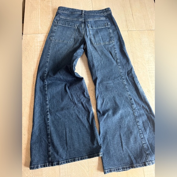 Pilcro Denim - Pilcro Dark Blue Wide Jeans